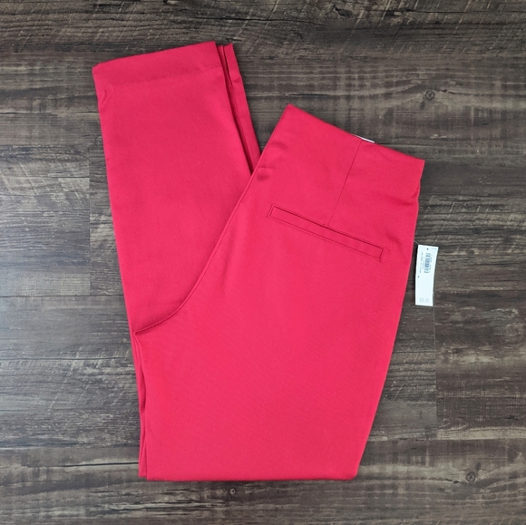 NWT Old Navy Red High-Waisted Pants - Picture 4 of 5